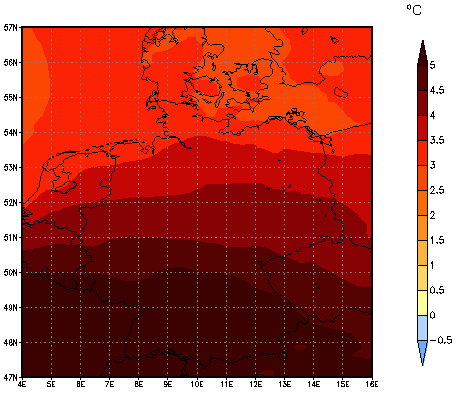 Gebietsmittel dieses Klimalaufs: +5.3°C