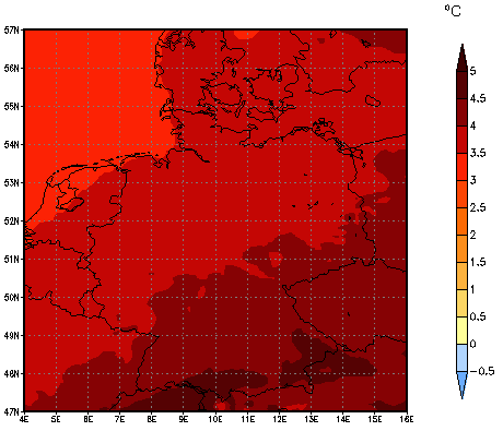 Gebietsmittel dieses Klimalaufs: +4.2°C